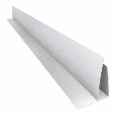 PERFIL "F" P/10mm PVC blanco x 3m. art.10620